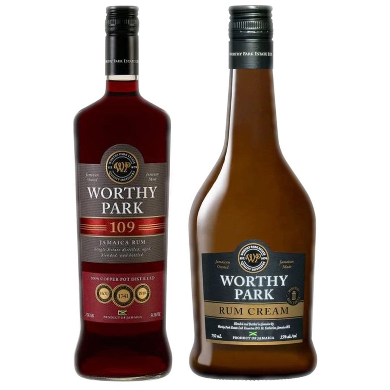 Worthy Park 109 Dark Rum & Worthy Park Rum Cream Bundle