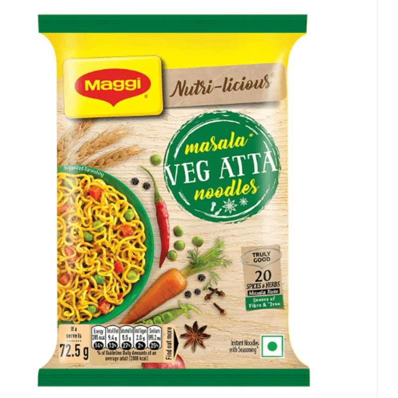 Maggi Masala Veg Atta Noodles - 72.5g