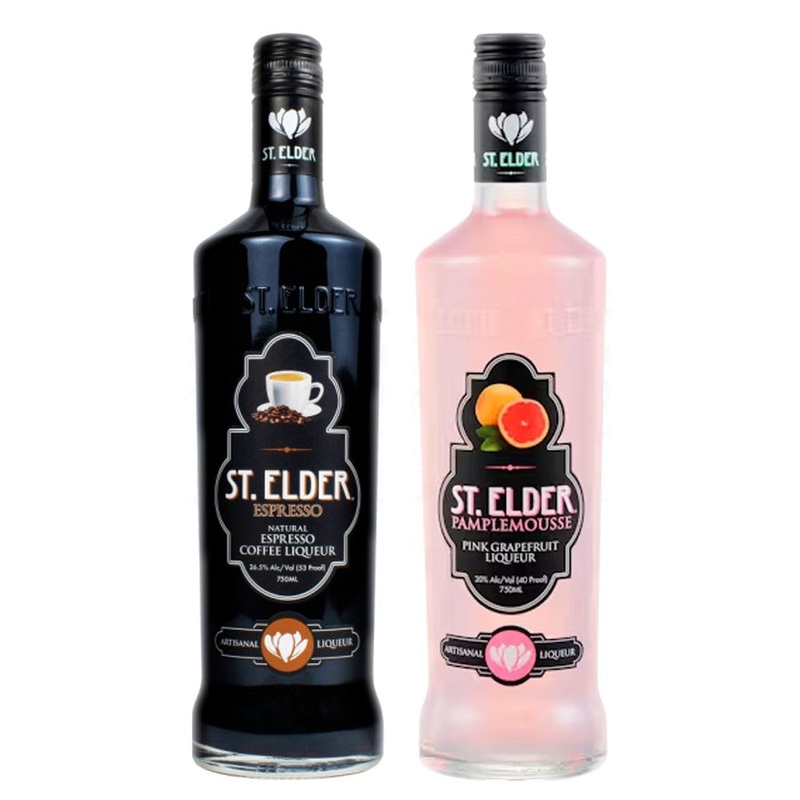 Saint Elder Liqueur Espresso & Saint Elder Liqueur Pampl Pink Grapefruit Bundle