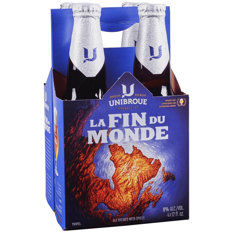 Unibroue La Fin Du Monde 12oz 4 Pack Bottles