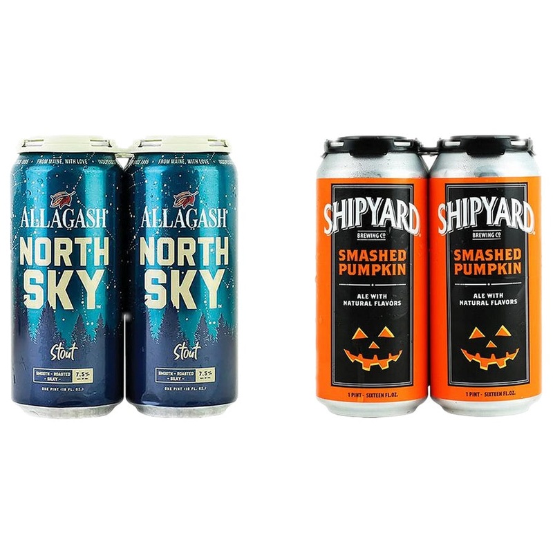 Allagash North Sky 24 Pack & Shipyard Smashed Pumpkin 24 Pack Bundle
