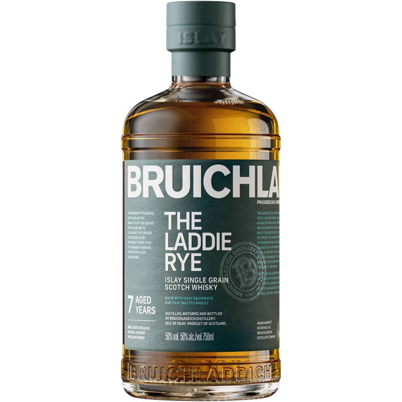 Bruichladdich The Laddie Rye 7 Year Old Scottish Barley Single Grain Scotch Whisky 750ml