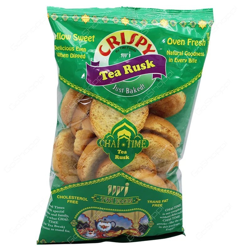 Crispy Tea Rusks Round (green) - 200g