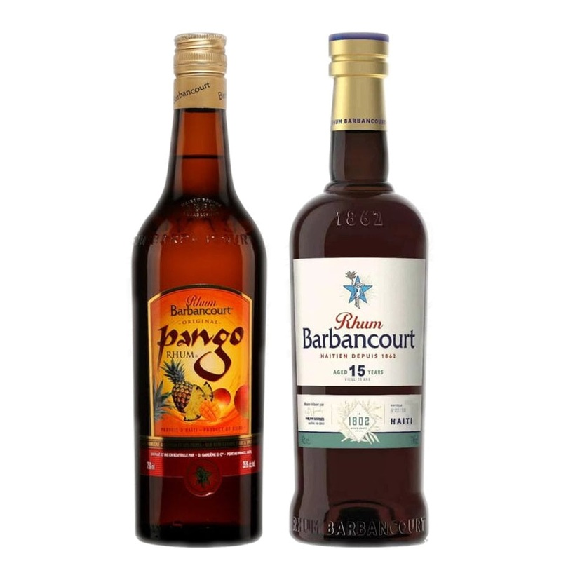 Pango Tropical Flavored Rhum & Rhum Barbancourt Aged Rum Estate Reserve 15 Year Bundle