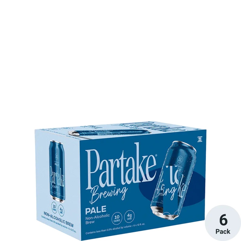 Partake Pale Non Alcohoic 12oz 6 Pack Can