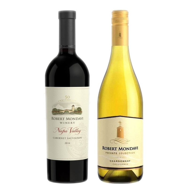 Robert Mondavi Napa Valley Cabernet Sauvignon & Robert Mondavi Private Selection Chardonnay California Bundle
