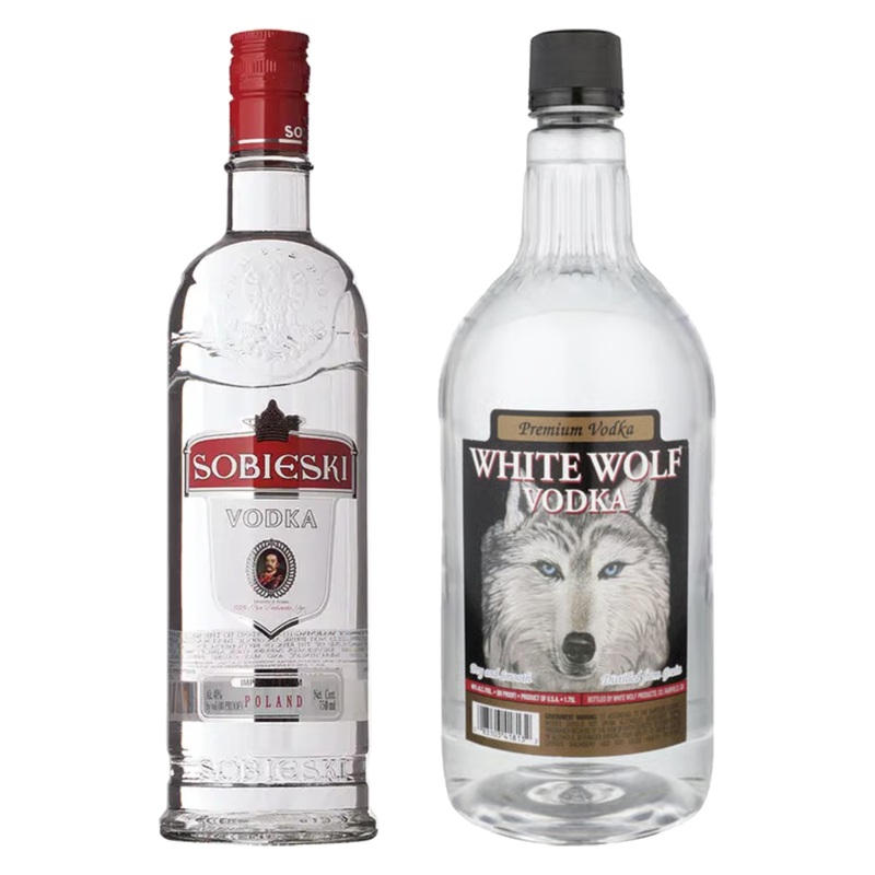 Sobieski Vodka & White Wolf Vodka Bundle