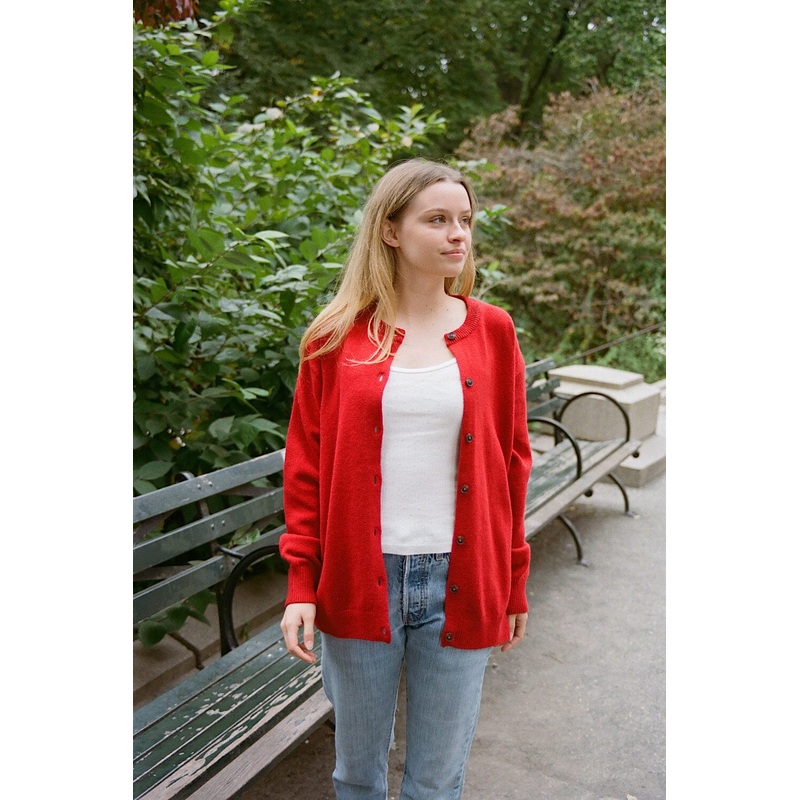 Amalie Cardigan Red