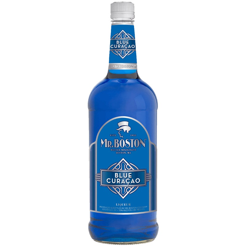 Mr. Boston Blue Curacao Liqueur 1L