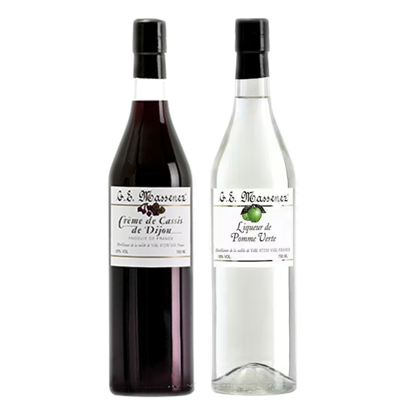 Ge Massenez Creme De Cassis & Ge Massenez Liqueur Pomme Verte Bundle
