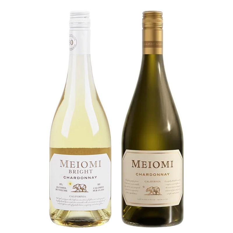 Meiomi Chardonnay Bright California & Meiomi Chardonnay California Bundle