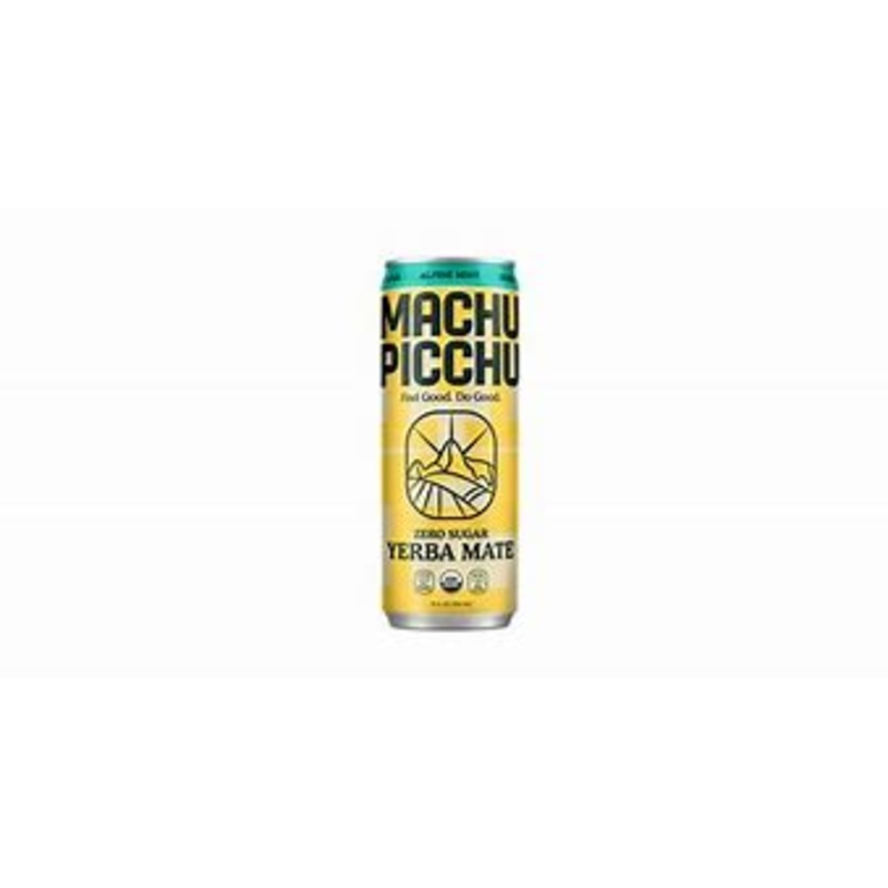 Machu Picchu Zero Sugar Yerba Mate Alpine Mint 12oz Can
