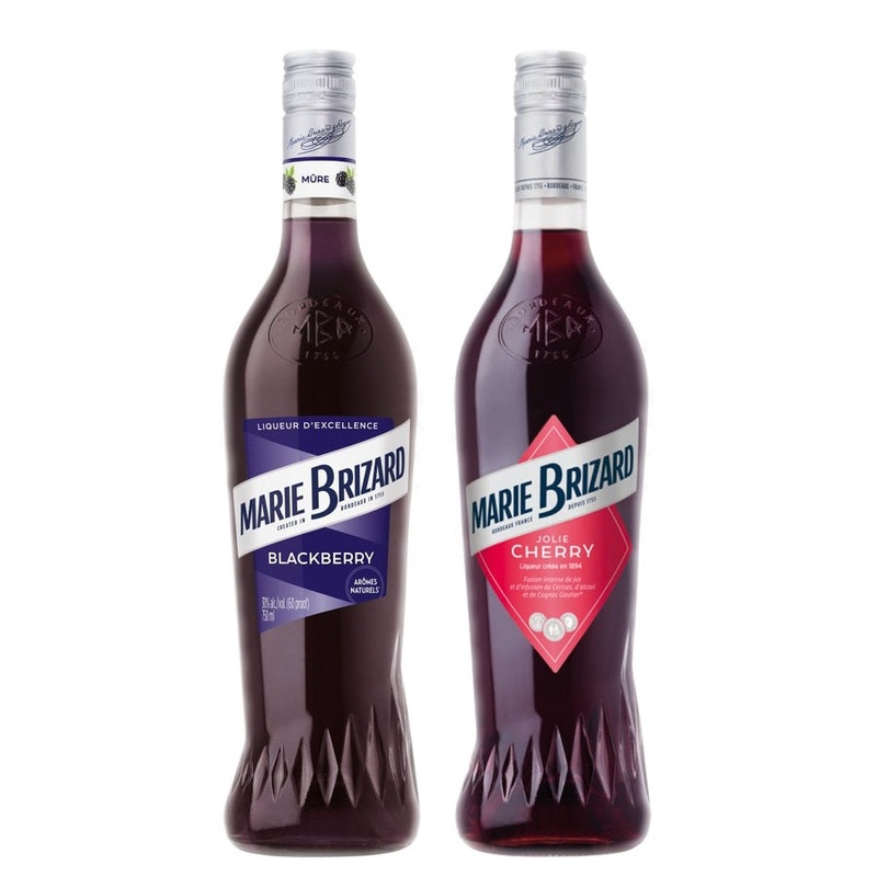 Marie Brizard Blackberry Liqueur & Marie Brizard Jolie Cherry Liqueur Bundle