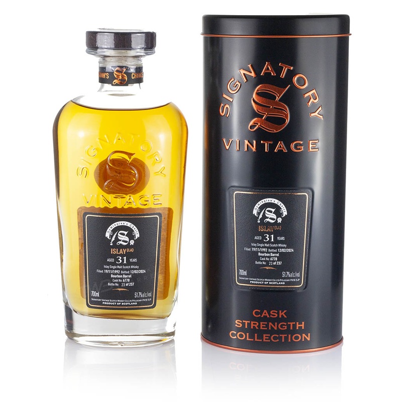 Mystery Malt Islay (Laphroaig) 31 Year Old 1992 Signatory Symingtons Choice #6778
