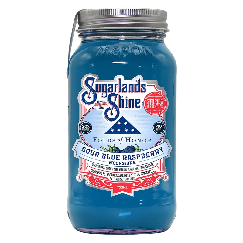Sugarlands Folds of Honor Sour Blue Raspberry Moonshine