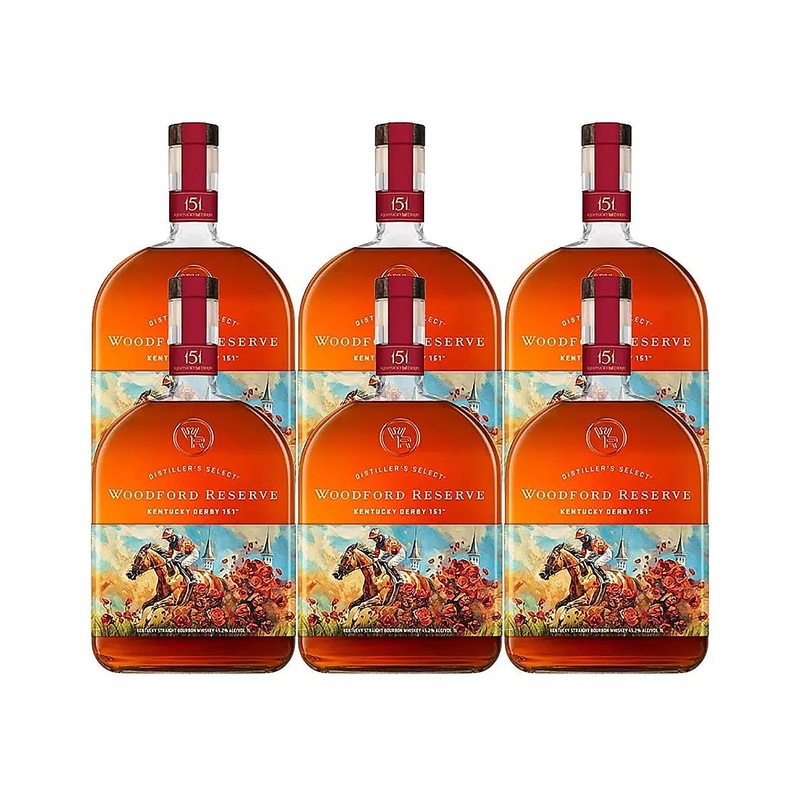 Woodford Reserve Derby 151 Edition Bourbon Case 6 Pack