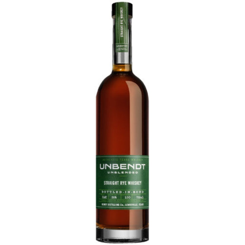 Unbendt Bottle-in-Bond Straight Rye Whiskey