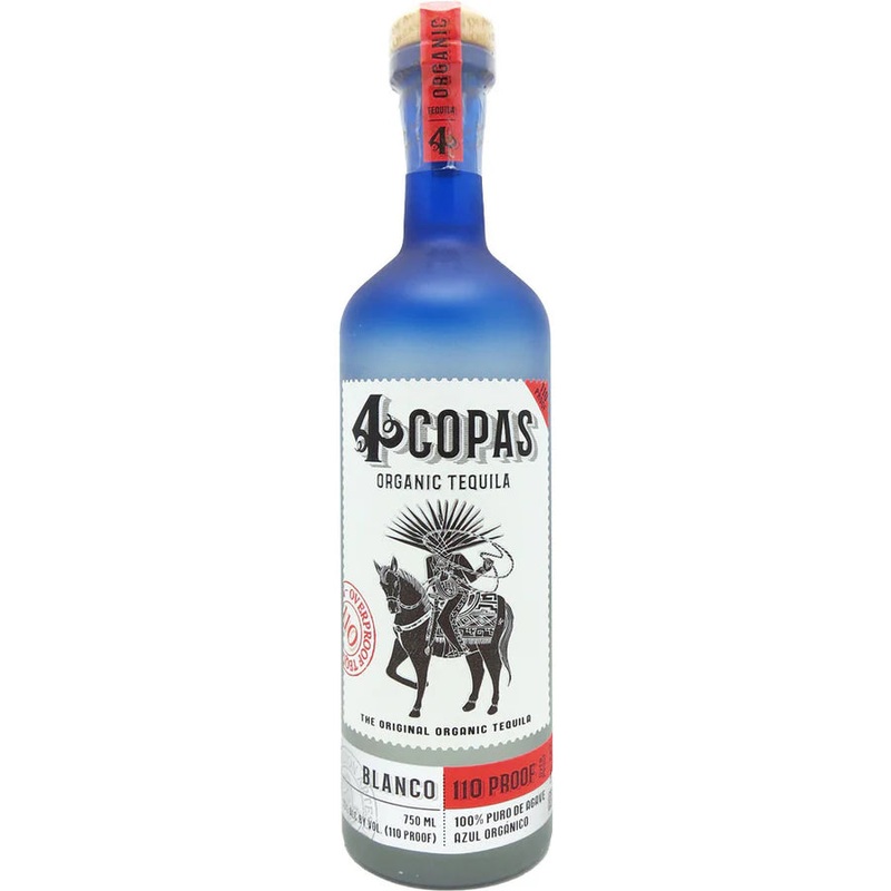 4 Copas Blanco 110 Proof Tequila