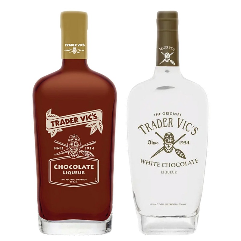Trader Vic's Chocolate Liqueur & Trader Vic's White Chocolate Liqueur Bundle