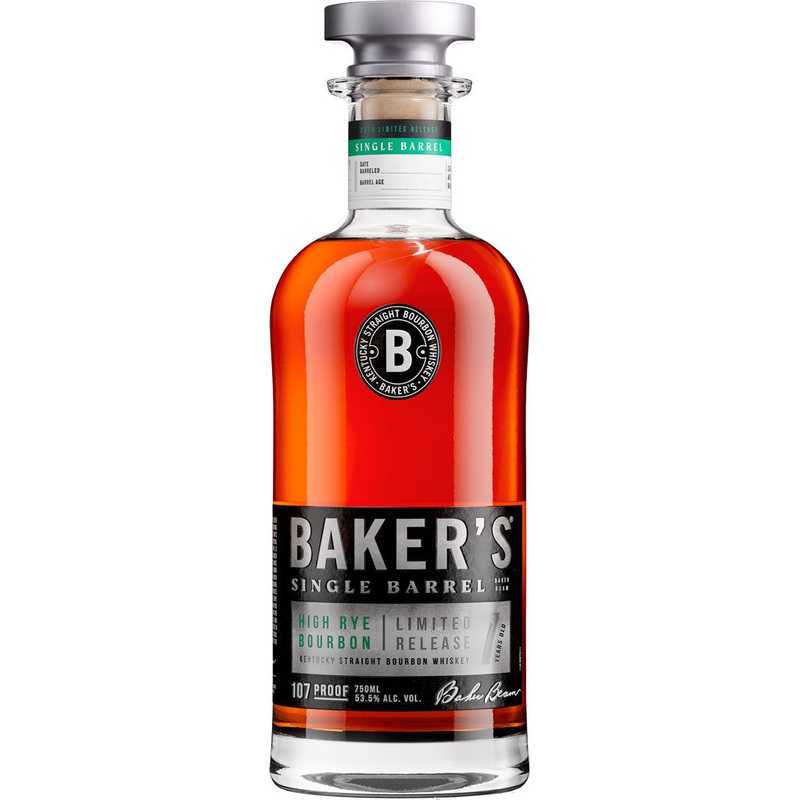 Baker's Single Barrel High Rye Bourbon 7 Year Old 107 Proof 750ml