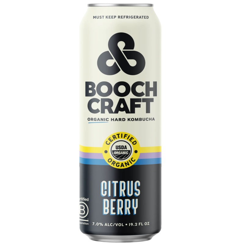 Boochcraft Citrus Berry Hard Khombucha 19.2oz Can