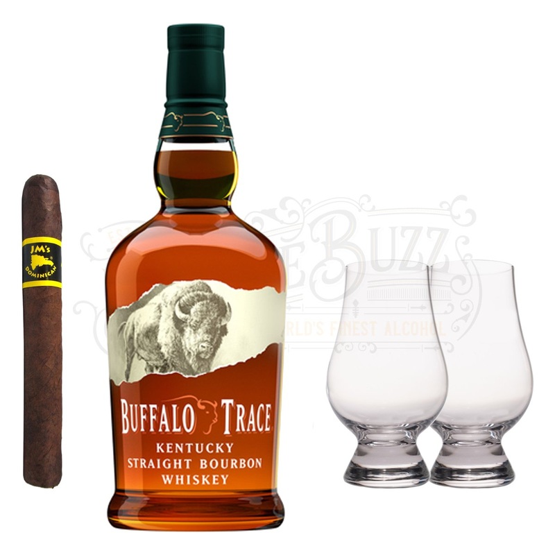 Buffalo Trace Bourbon with Glencairn Set & Cigar Bundle