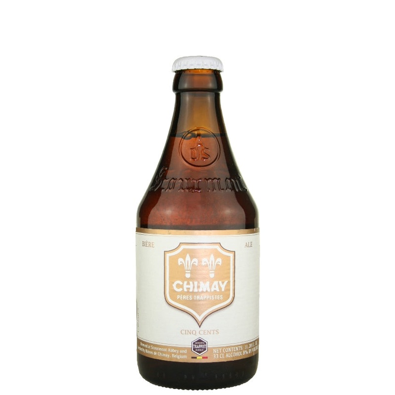 Chimay Trappist Cinq Cents (white label) 11.2 oz bottle