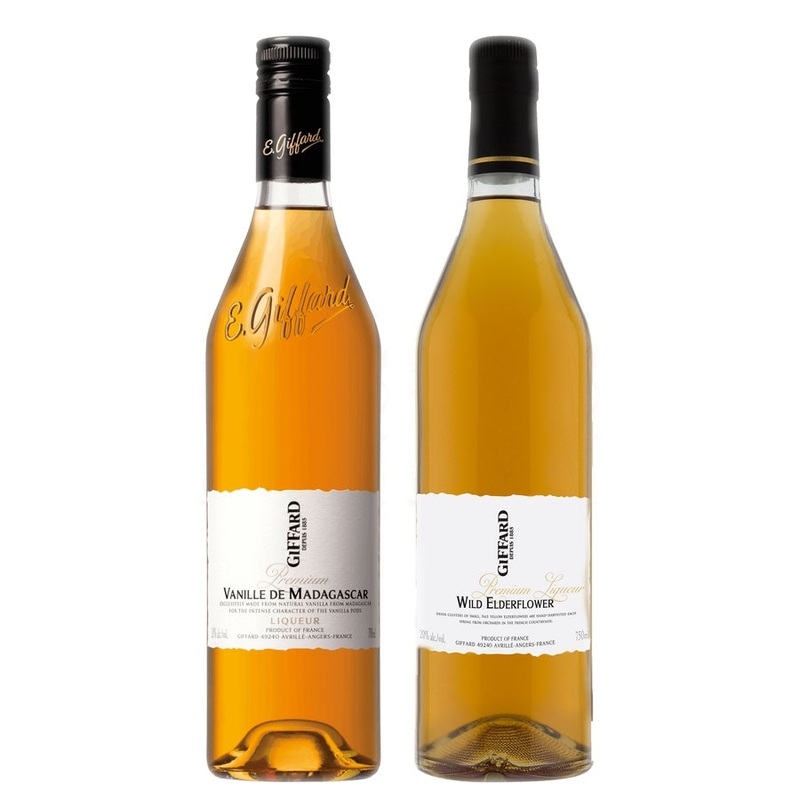 Giffard Vanille de Madagascar Liqueur & Giffard Wild Elderflower Liqueur Bundle