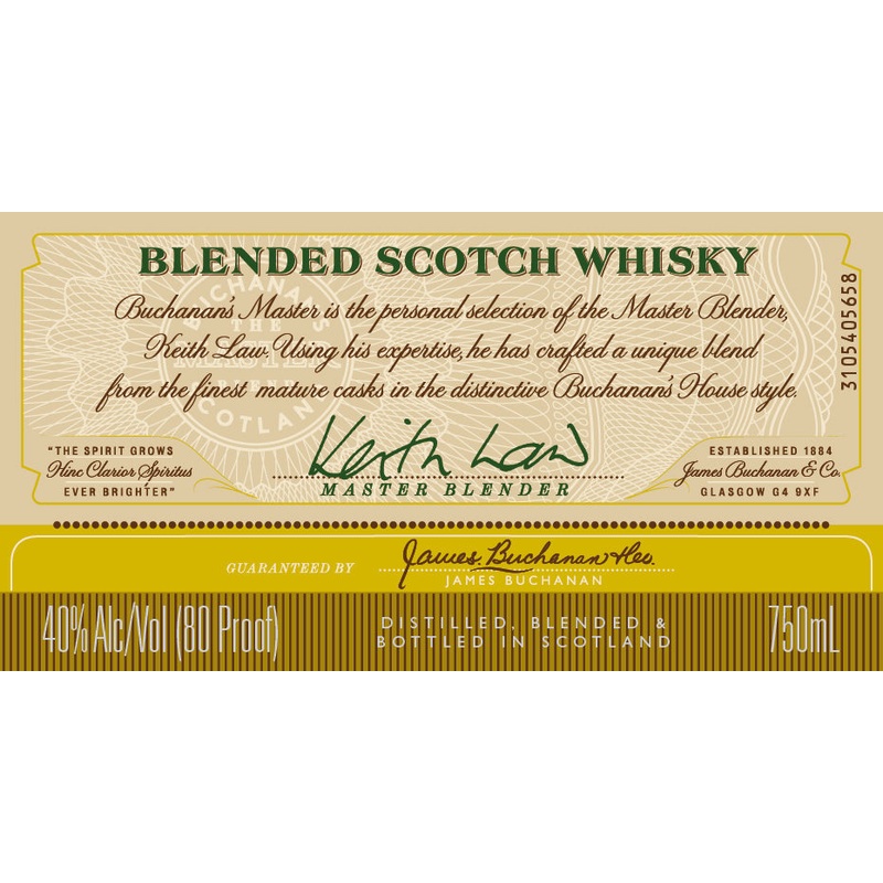 Buchanan's Master Blended Scotch Whisky