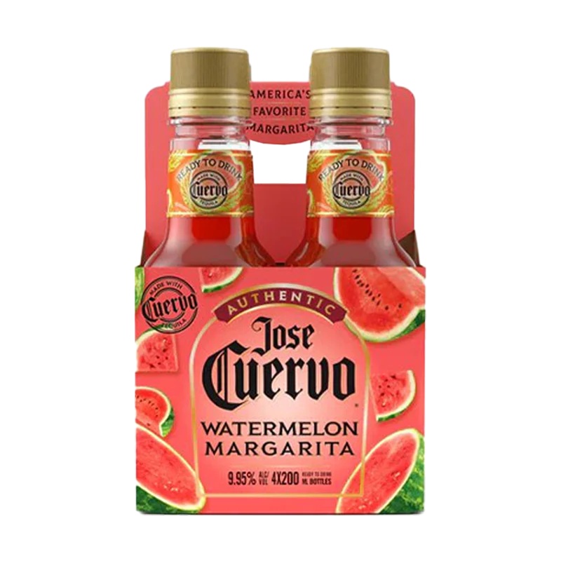 Jose Cuervo Authentic Watermelon Margaritas 200ml Bottle 4-Pack