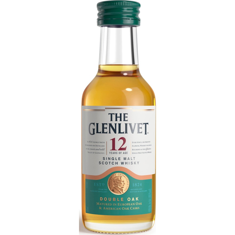 GLENLIVET-12 YR 50ML SLEEVE (12 BOTTLES)