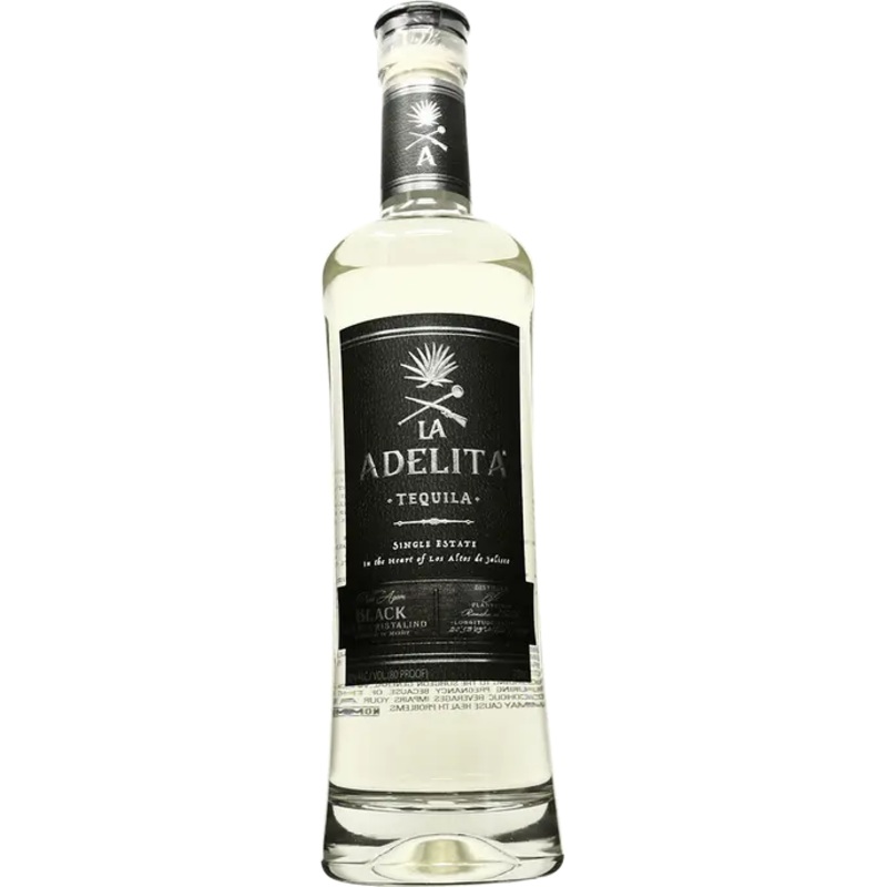 La Adelita Black Cristalino Anejo Tequila 750ml
