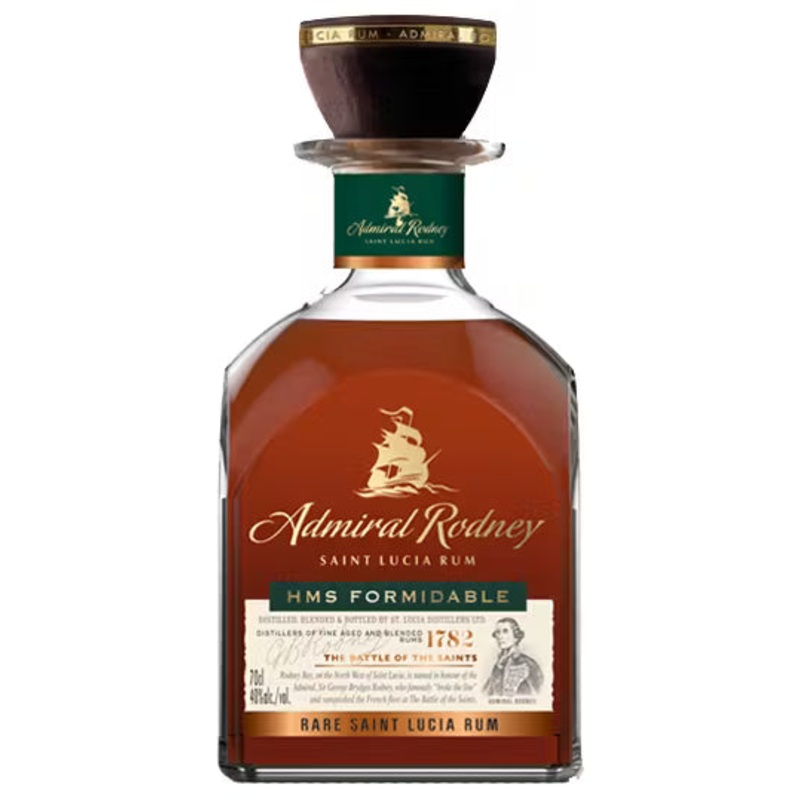 St. Lucia Distillers Admiral Rodney HMS Fomidable Rum 750ml