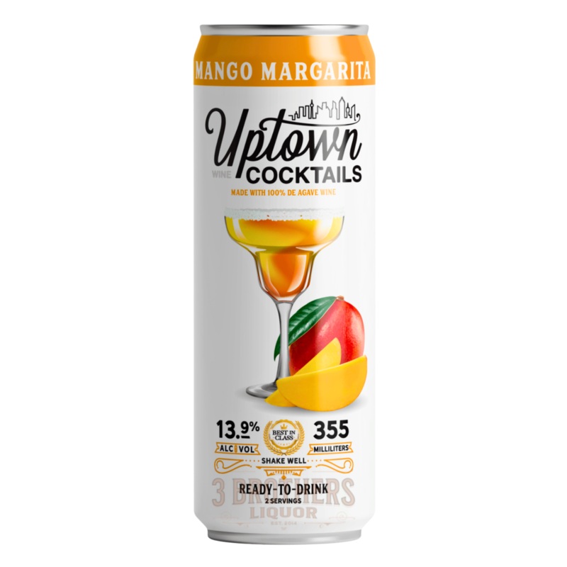 Uptown Mango Margarita Wine Flavored RTD Cocktail Can (355ML)