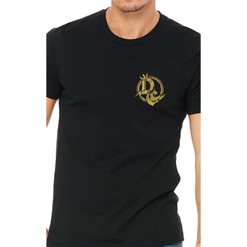 Detroit Guitar Limited Edition Pocket Logo Mens T-Shirt Black/Gold