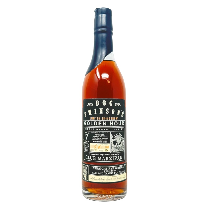 Doc Swinson's Single Barrel "Golden Hour" Rye #23-0147 104 proof - Selected by Fred Minnick