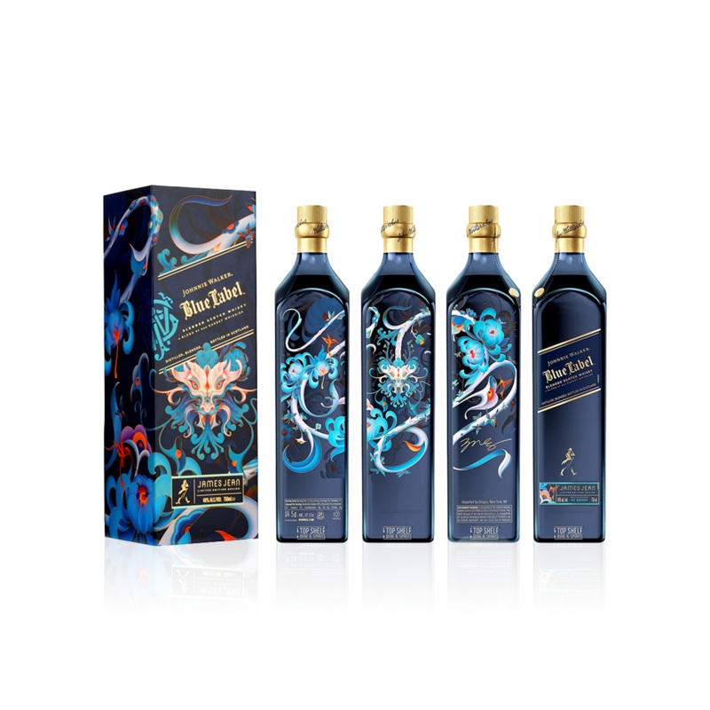 2024 Johnnie Walker Blue Label Year of the The Wood Dragon by James Jean Limited Edition Blended Scotch Whisky