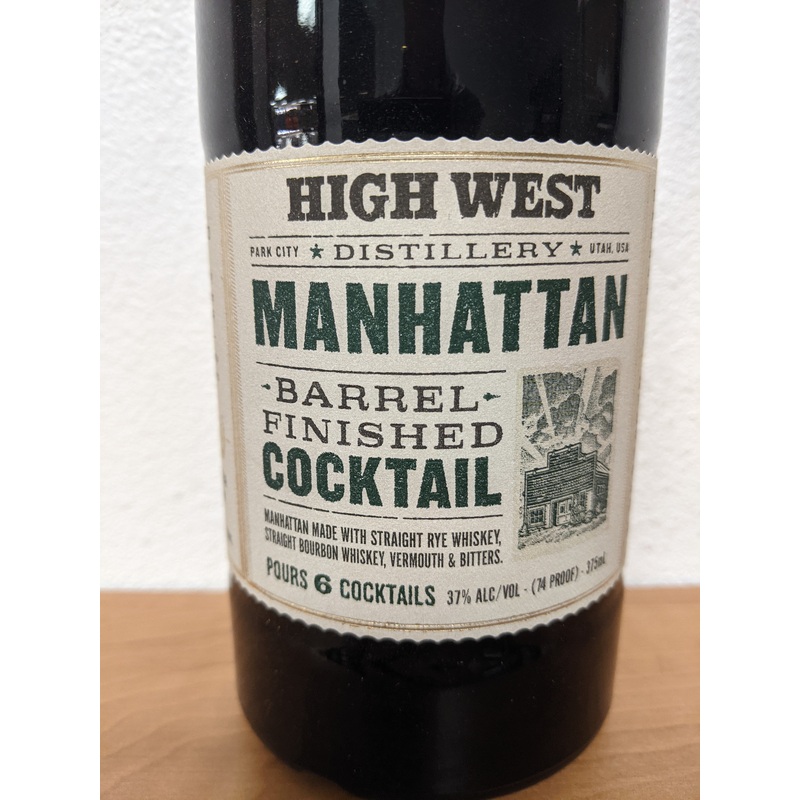 High West, Manhattan, 375 ML, Barrel Finished Cock