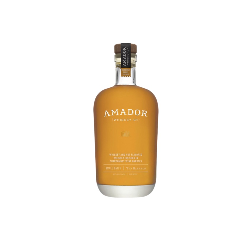 Amador Whiskey Co. Straight Hop Flavored Whiskey Ten Barrels California Small Batch 96