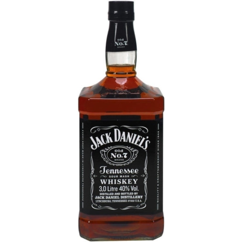 Jack Daniel's Black Label Old No.7 Brand Sour Mash Whiskey 3Lt