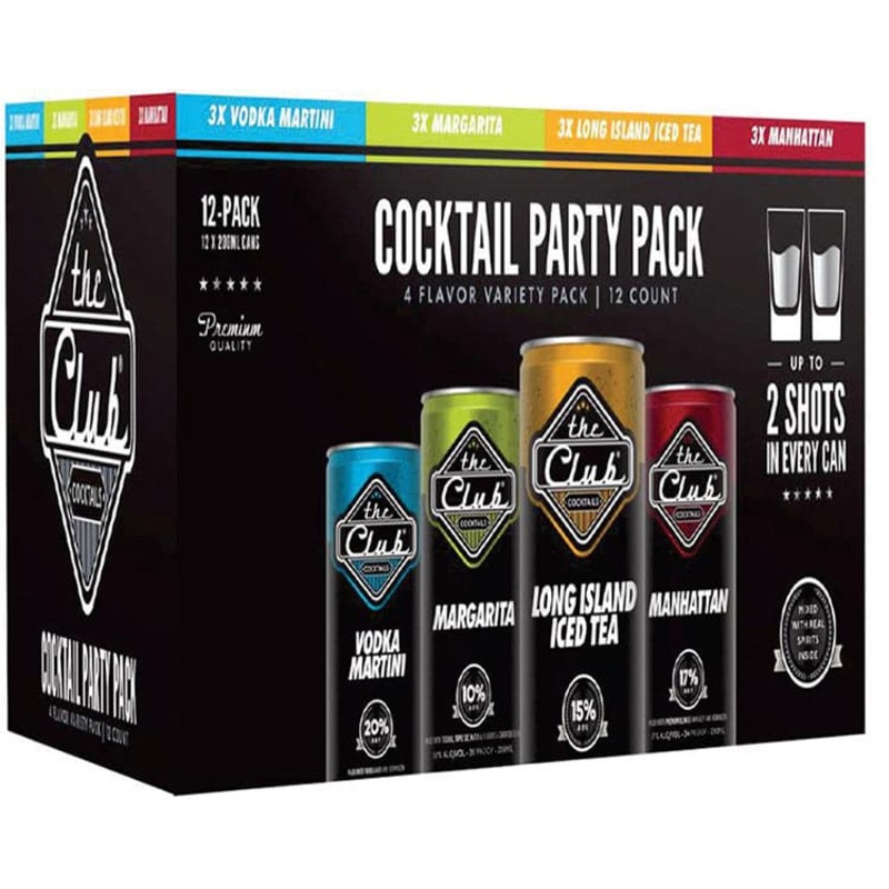 The Club Cocktail Party Pack 12 Pack