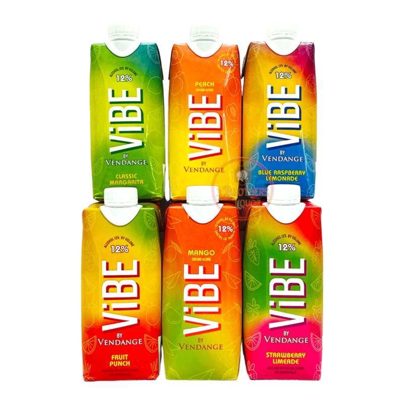 Vibe By Vendange Wine Cocktail Malt Beverage 6Pk Bundle Set