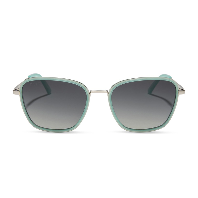 JENA SIMS - HOPE + BRONCO BLUE + GREY GRADIENT + POLARIZED SUNGLASSES