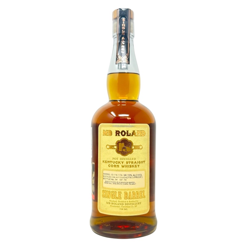MB Roland Single Barrel Kentucky Straight Corn Whiskey #I16-17A 116.3 Proof - Selected by Fred Minnick