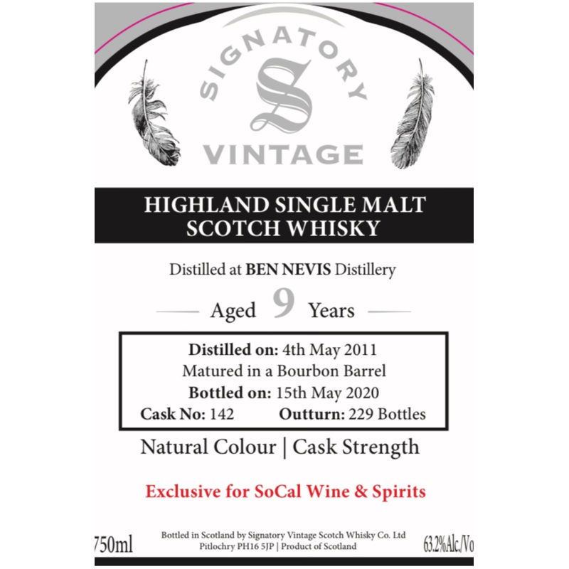 Signatory Scotch Club Ben Nevis