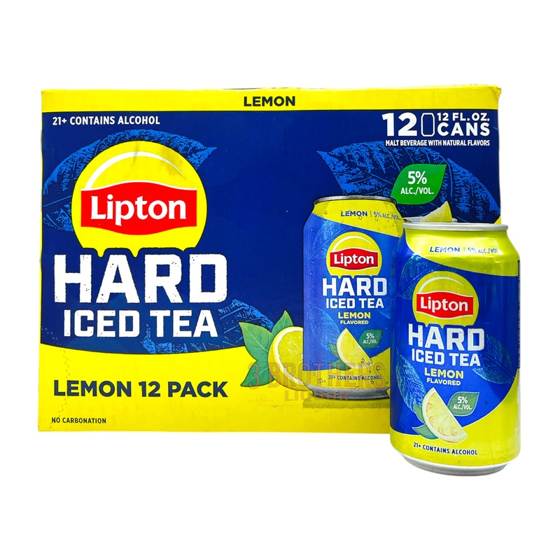 Lipton Hard Iced Tea Lemon Flavored Iced Tea 12 Pack Cans