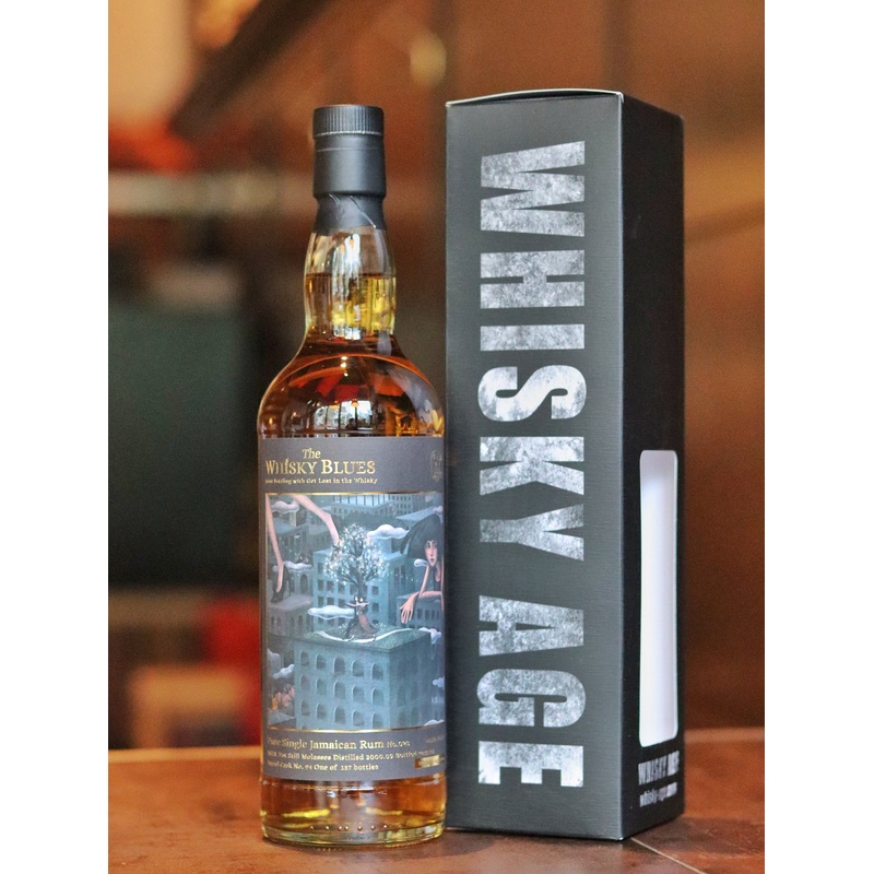 The Whisky Blues No.028 Jamaican Rum JMLR 2000/2022 21yo Pot Still Molasses, 48.2%
