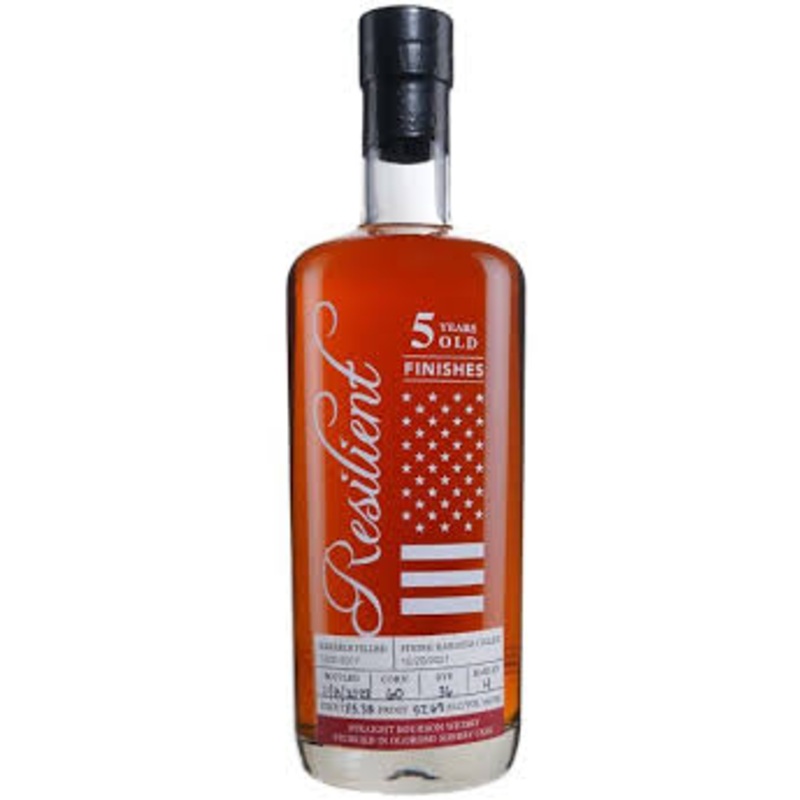 Resilient 5 Year Old Sherry Butt Cask Finish Straight Bourbon Whisky 750ml