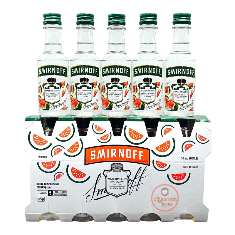 Smirnoff Watermelon Flavored Vodka Mini Shots (10 Of 50ML)