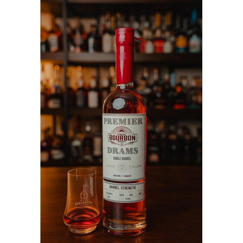 Premier Drams Single Barrel Bourbon #19849 109.8 proof - Selected by Seelbachs